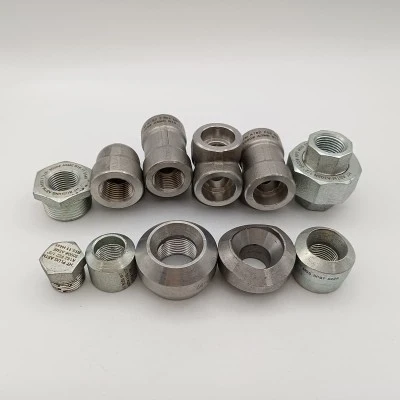 Common threaded fittings elbows, tees, couplings, unions, bushings, plugs, pipe nipples, bull plug, bosses, threadolets, and cross Common threaded fittings elbows, tees, couplings, unions, bushings, plugs, pipe nipples, bull plug, bosses, threadolets, and cross